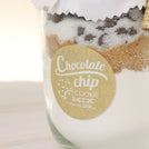 Set of 20 Baby rustic chocolate chip glass jar