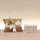 Set of 20 Rustic soap favor decorated pillow box