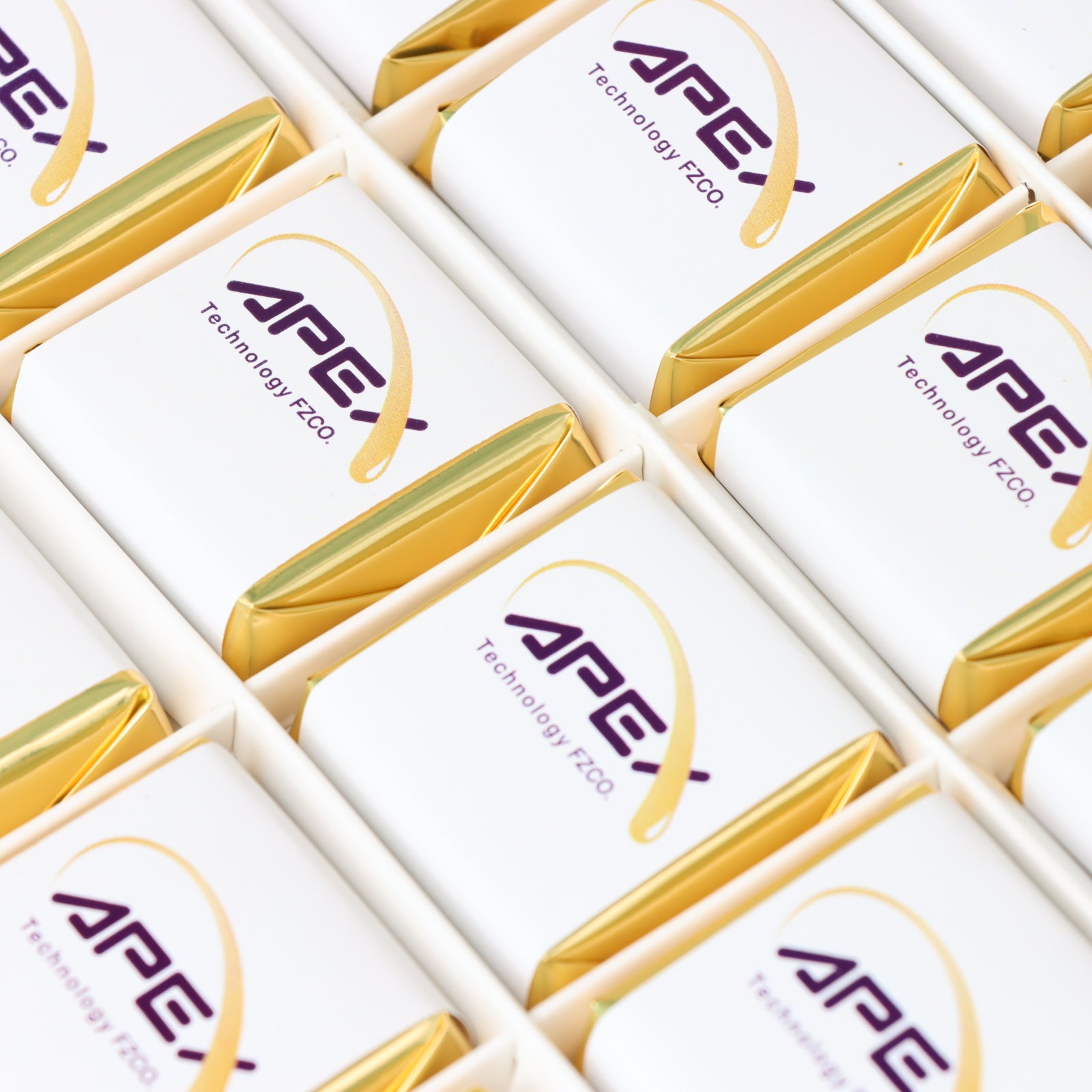 Set of 2 Corporate branded chocolate printed hard box