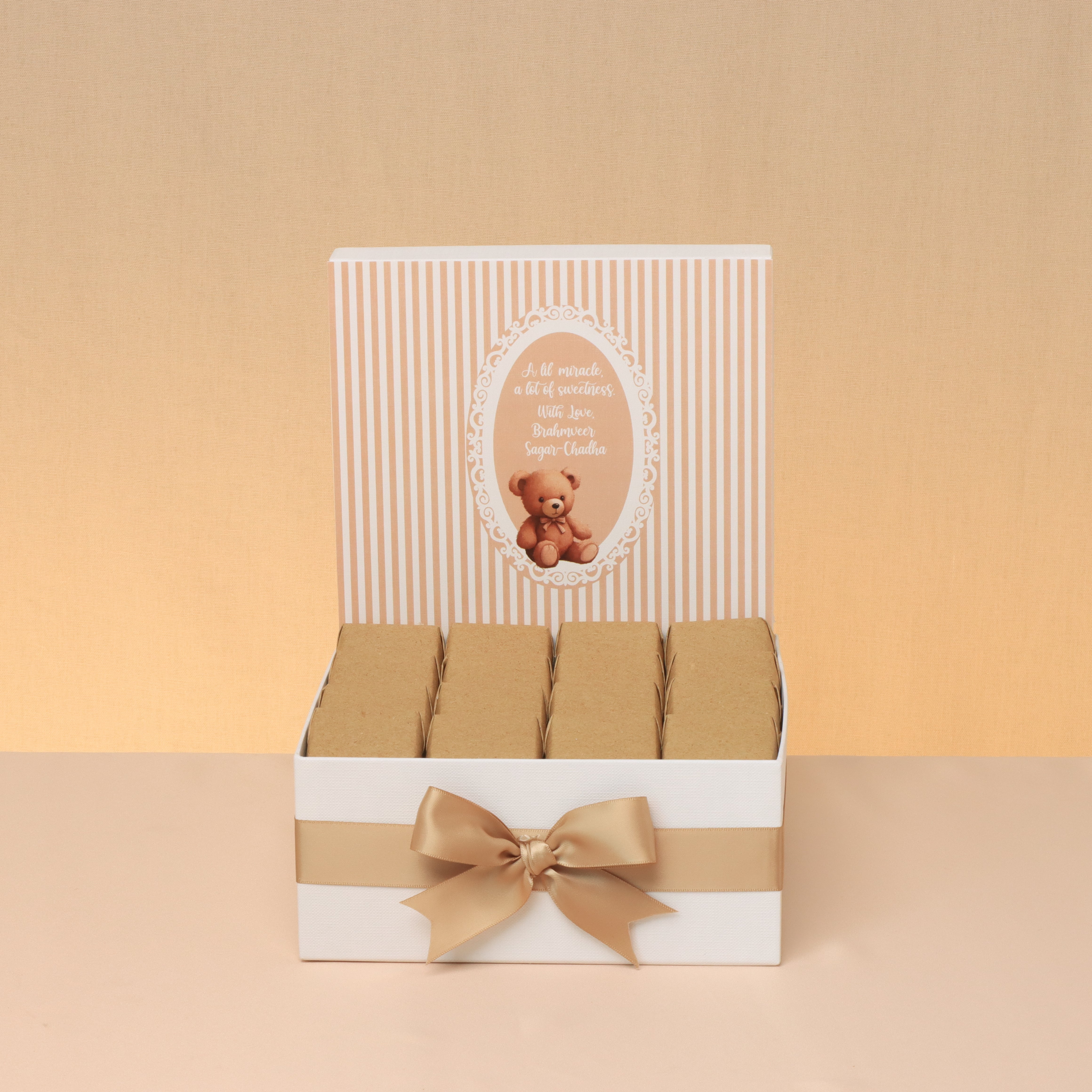 Baby personalized teddy designed premium chocolate medium hamper