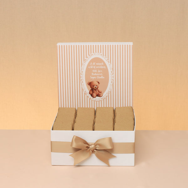 Baby personalized teddy designed premium chocolate medium hamper