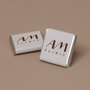 Corporate branded thin loose chocolate