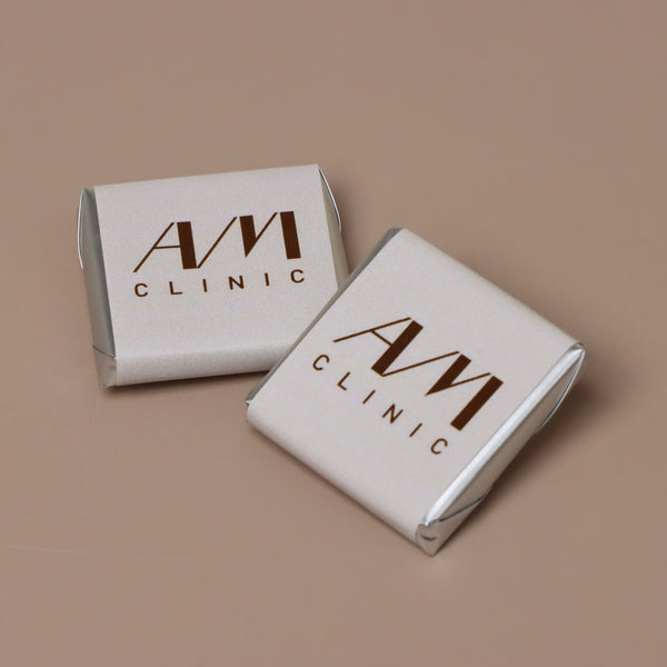 Corporate branded thin loose chocolate