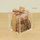 Set of 20 Ramadan Mubarak designed premium chocolate, dates & nuts acrylic box
