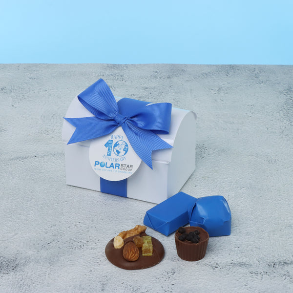 Set of 20 Corporate customized premium chocolate chest soft box