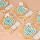 Set of 20 Baby girl personalized plate giveaway with premium chocolate acrylic box