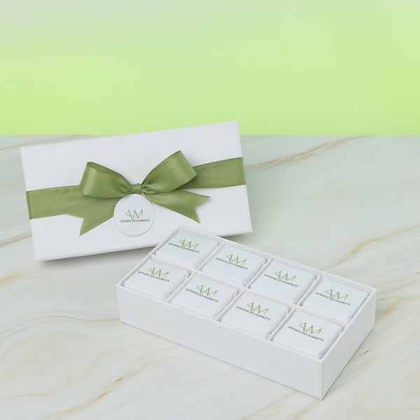 Set of 6 Corporate customized chocolate 8P hard box