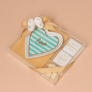 Set of 20 Baby girl personalized plate giveaway with premium chocolate acrylic box