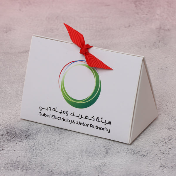 Set of 20 Customized corporate chocolate triangle box