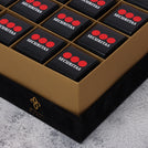 Corporate branded chocolate velvet hard box