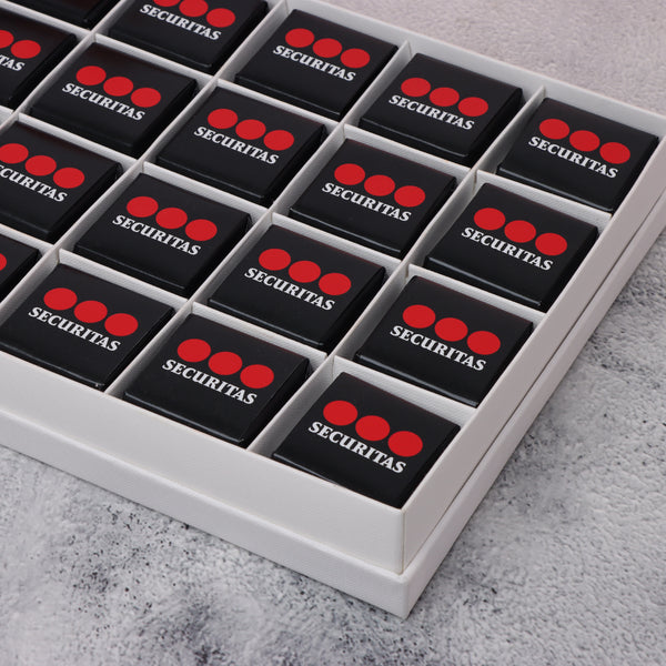 Set of 3 Corporate branded chocolate 20-piece hard box