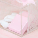 Set of 20 Baby girl crochet decorated premium chocolate & almond dragees acrylic box