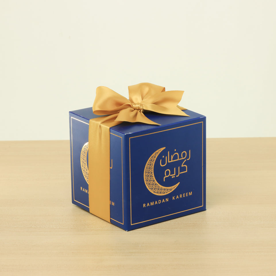 Set of 20 Ramadan Kareem designed premium chocolate & dates printed cube box