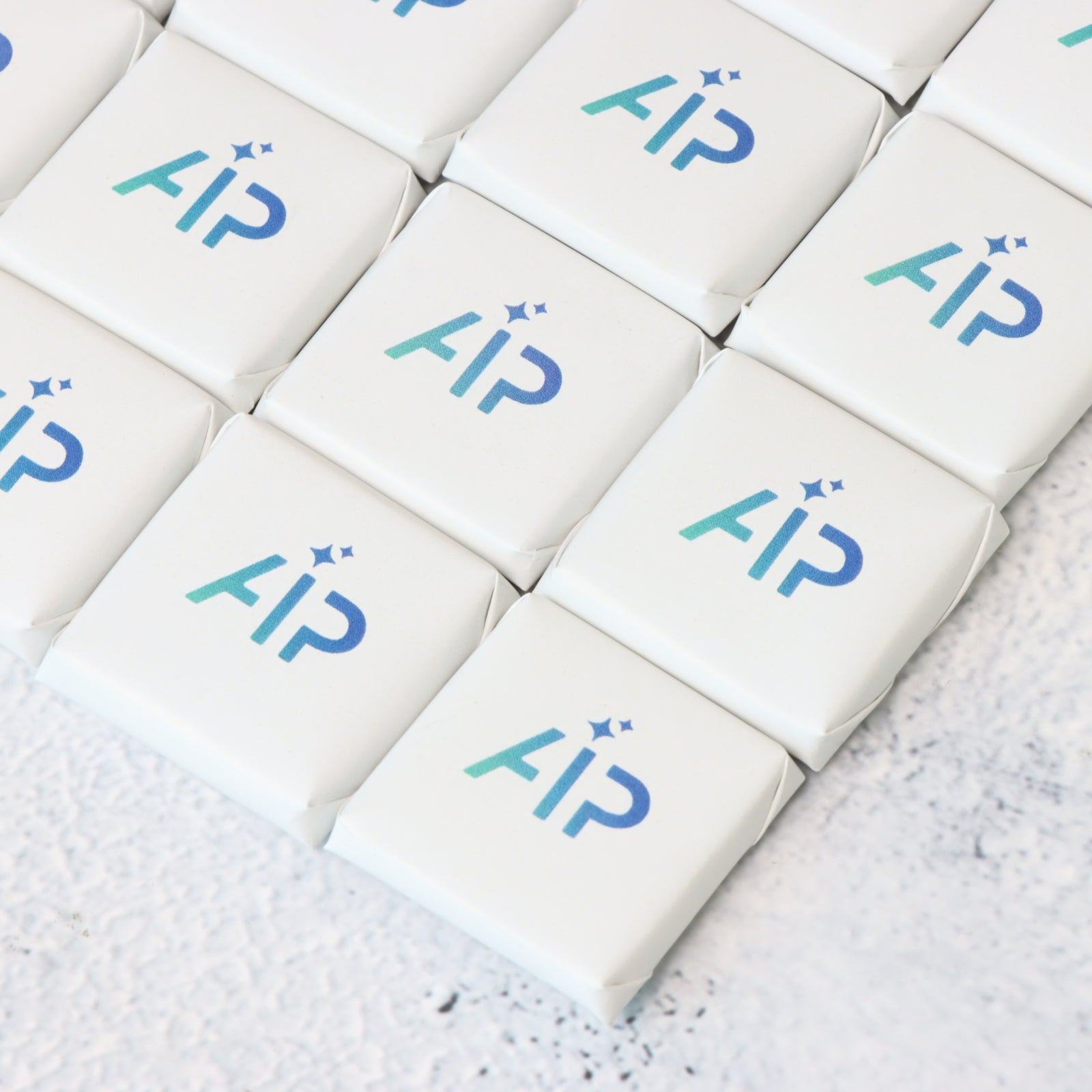 Corporate branded thin loose premium chocolate