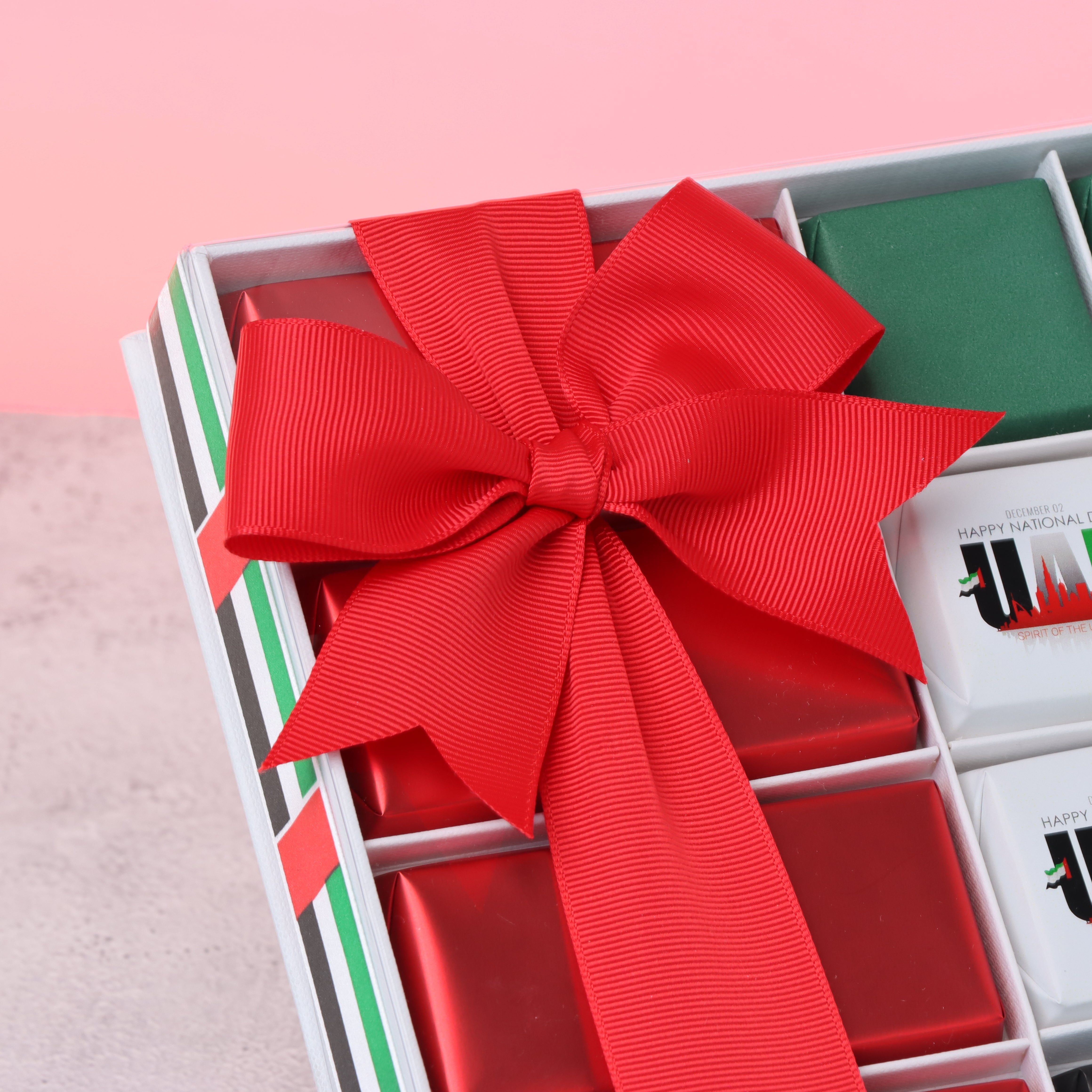 National day designed premium chocolate view top box