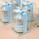 Set of 20 Baby boy personalized carousel designed music carousel box