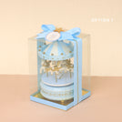 Set of 20 Baby boy personalized carousel designed music carousel box