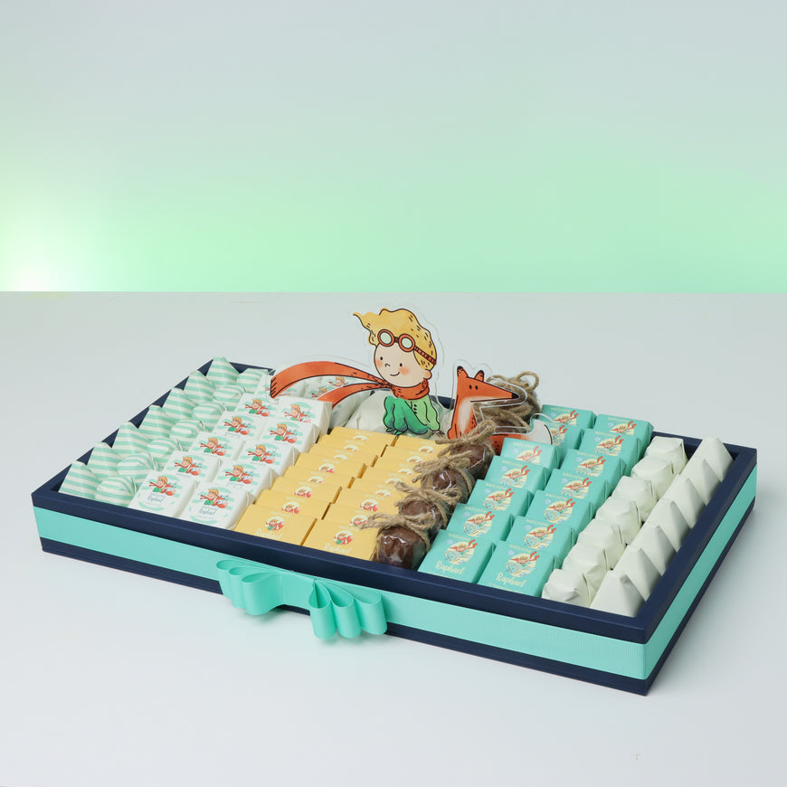 The little prince chocolate personalized leather tray