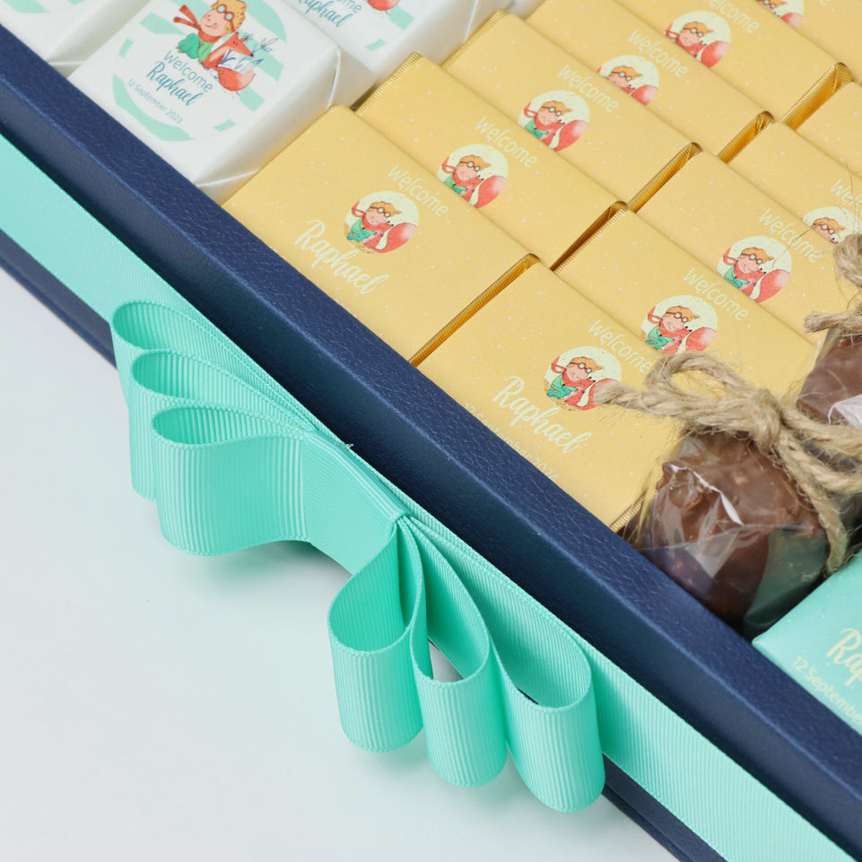 The little prince chocolate personalized leather tray