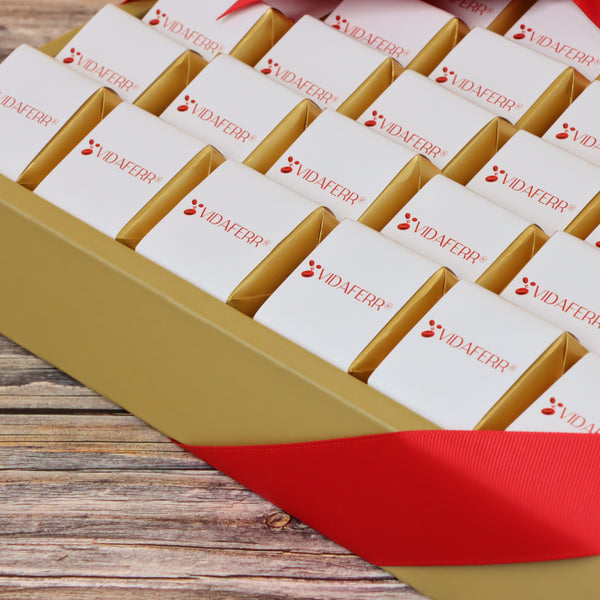Corporate customized premium chocolate small leather tray