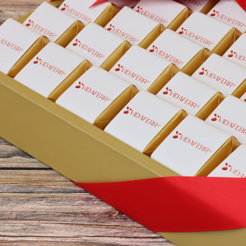 Corporate customized premium chocolate small leather tray