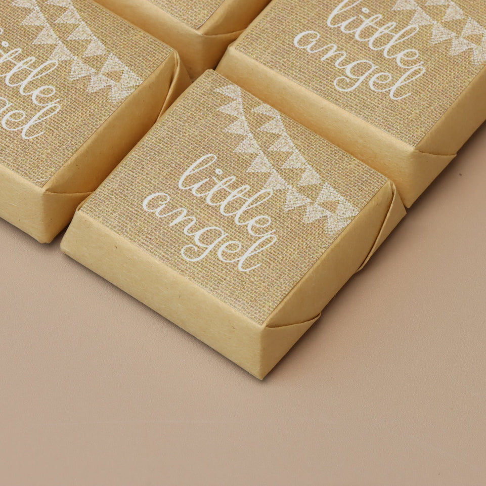 Rustic little angel designed chocolate