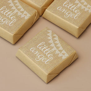 Rustic little angel designed chocolate
