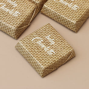 Rustic personalized chocolate