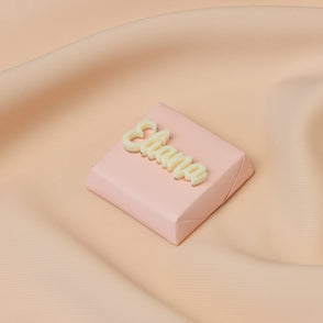 Acrylic name decorated chocolate