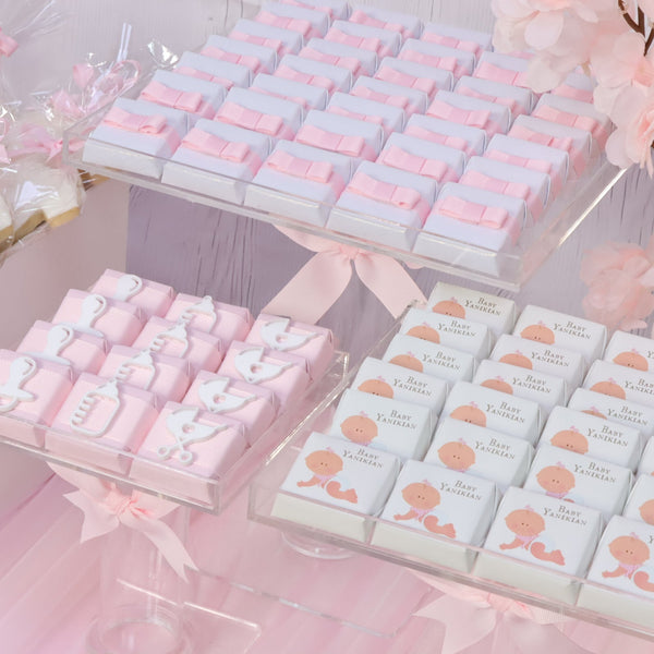 Cherry blossom designed baby chocolate full set up for rent.