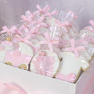 Cherry blossom designed baby chocolate full set up for rent.