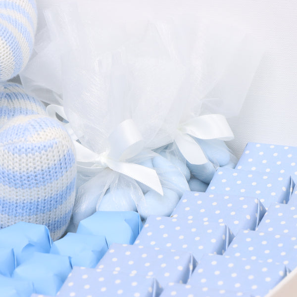 Baby boy teddy decorated chocolate extra large hamper