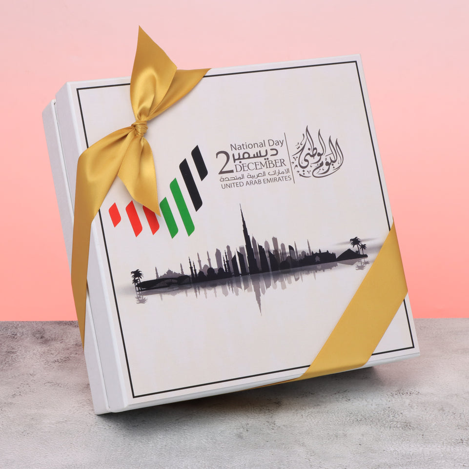 UAE national day designed premium chocolate 2-layer hard box