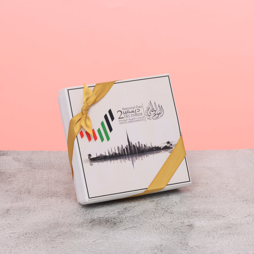 Set of 15 UAE national day designed premium chocolate 4P hard box