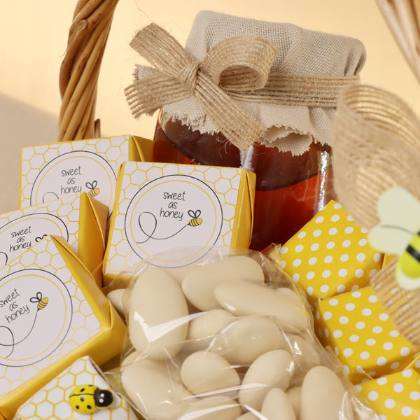 Bee chocolate small baby basket