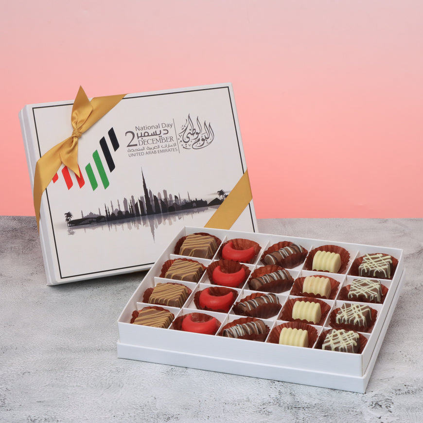 UAE national day designed premium chocolate 20P hard box