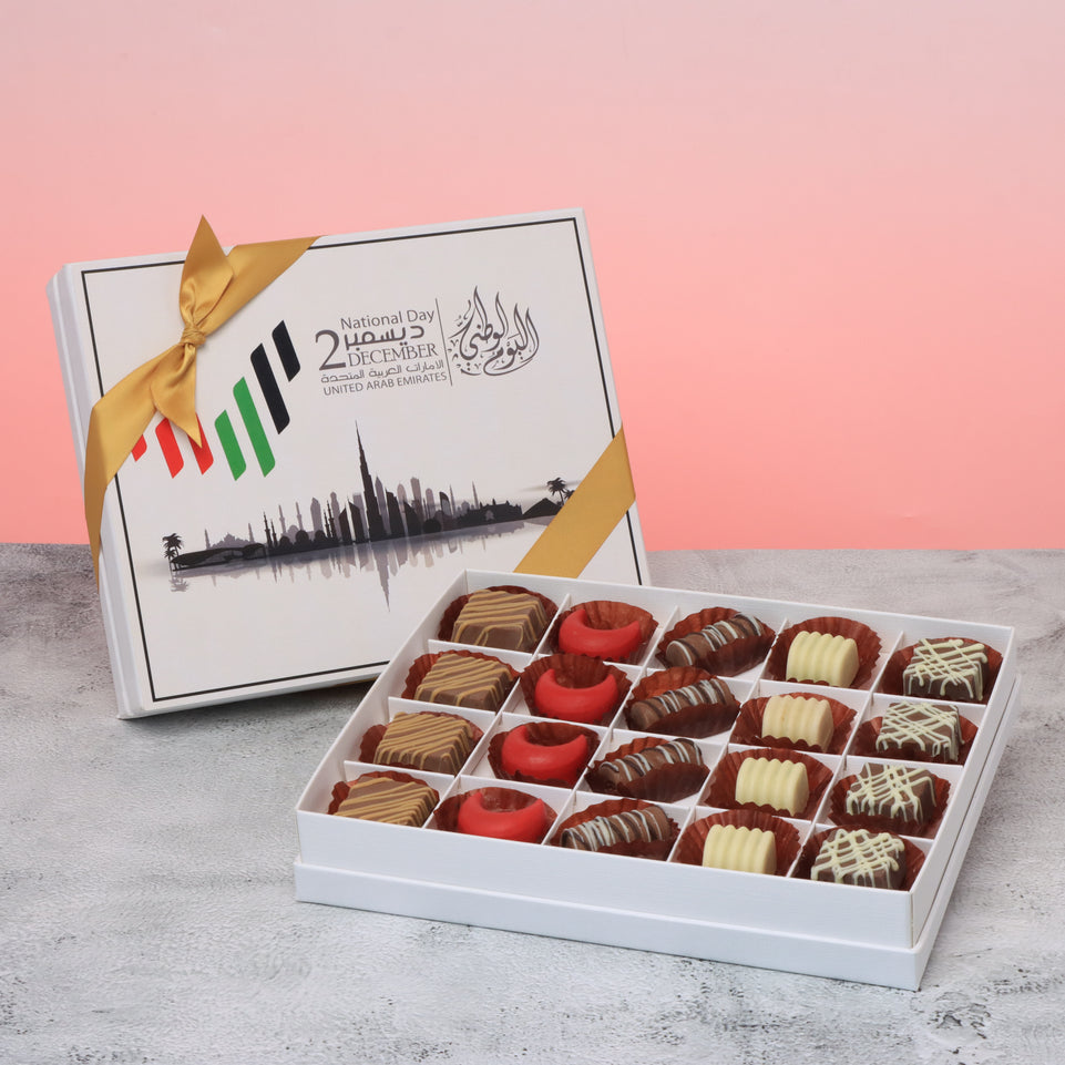 UAE national day designed premium chocolate 20P hard box