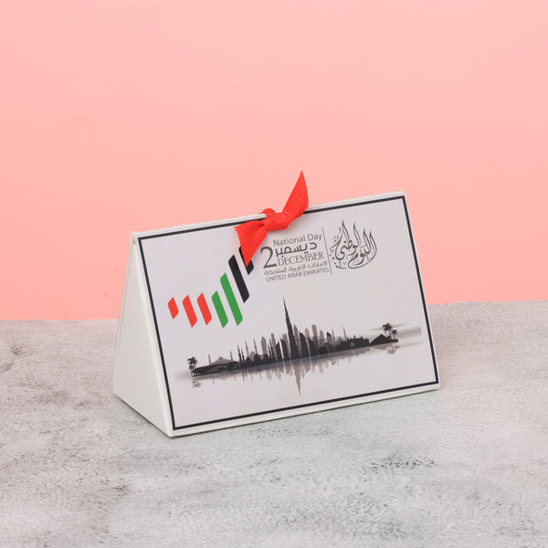 Set of 20 UAE national day designed premium chocolate triangle soft box