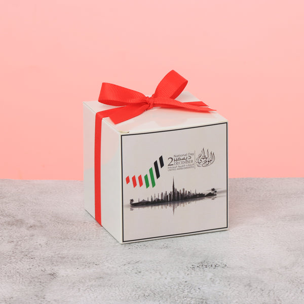 Set of 20 UAE national day designed premium chocolate cube soft box