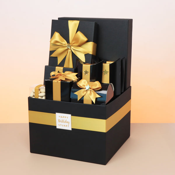 Happy birthday designed premium chocolate & sweets large hamper