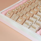 Baby Girl air balloon designed premium chocolate medium leather tray