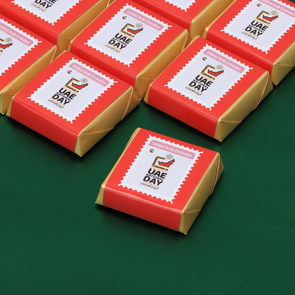 UAE national day stamp designed premium loose chocolate