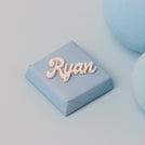 Baby Boy Personalized acrylic name decorated chocolate