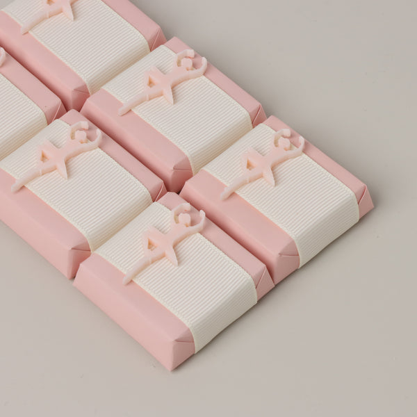 Baby girl acrylic ballerina decorated chocolate
