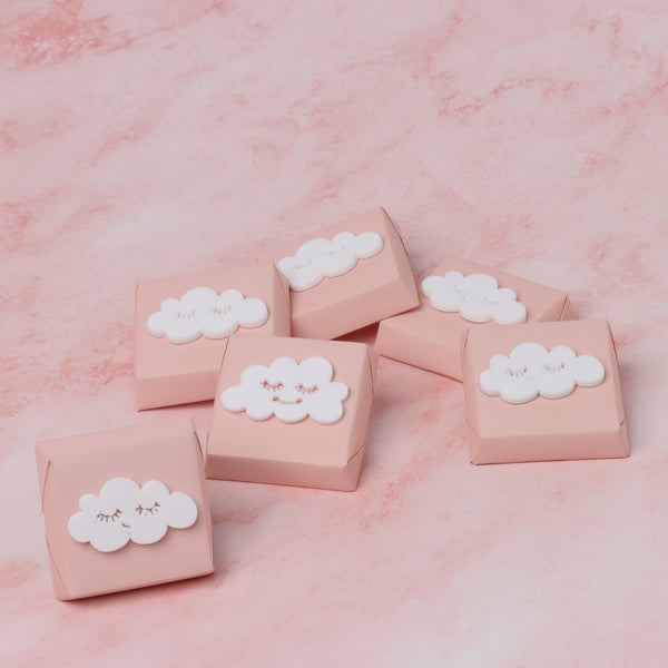 Cloud smiley acrylic decorated premium chocolate