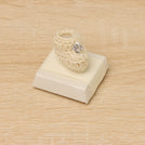 Set of 20 Handmade crochet bootie decorated loose chocolate