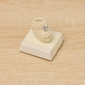 Set of 20 Handmade crochet bootie dec...