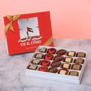 Set of 3 corporate customized eid al etihad designed premium chocolate 20p hard box