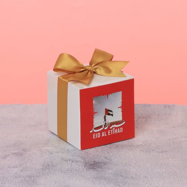 Set of 20 UAE national day designed premium chocolate cube soft box