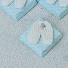 Set of 20 Baby crochet bootie decorated loose chocolate